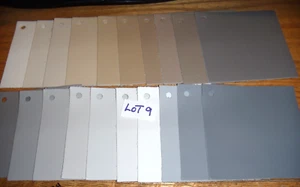Lot de 20 échantillons de tissus d'ameublement en CUIR Swatch Mix 4"X4" multicolore LOT 9 - Photo 1/2