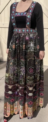 VESTIDO RETRO VINTAGE ADORNADO TIKI/FLORAL DE SAKS FIVE AVENUE Foto 1 de 4