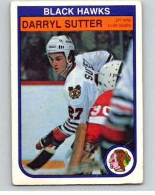 1982-83 O-Pee-Chee #76 Darryl Sutter  RC Rookie Chicago Blackhawks V57632 - Image 1 of 2