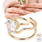 Women Finger Nail Ring Electroplated Copper Nail Ring Exquisite Stylish Nail Abe