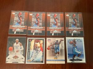 Carmelo Anthony Rookie Lot (8) Upper Deck, Fleer, Panini