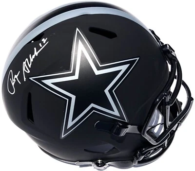 ROGER STAUBACH SIGNED DALLAS COWBOYS ECLIPSE F/S FOOTBALL HELMET PSA/DNA HOF - Image 1 of 4