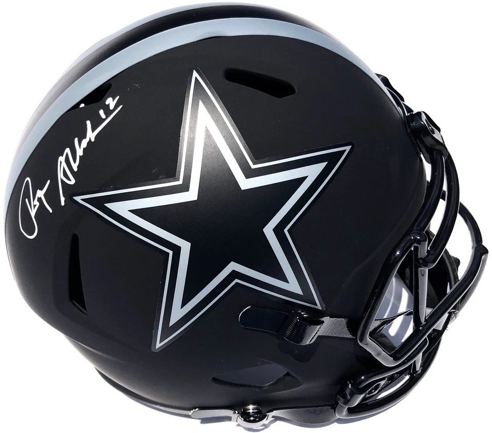 ROGER STAUBACH SIGNED DALLAS COWBOYS ECLIPSE F/S FOOTBALL HELMET PSA/DNA HOF - Image 1 of 4