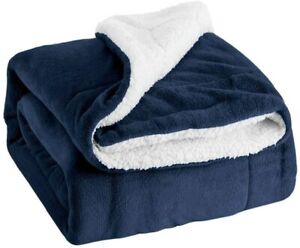Sherpa Fleece Throw Blanket for Sofa Bed Flannel Plush Blanket Soft Warm Throws