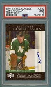 2004 Upper Deck Legends Signatures Lorne Gump Worsley Auto Issue #CS20 PSA 9! - Picture 1 of 2
