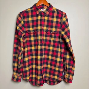 Fjall Raven Mens Skog Shirt M Size Large Slim Fit True Red 81353 Everyday Cotton - Picture 1 of 13