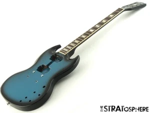 Gibson USA SG Standard Model BODY +NECK Mahogany Nitro Pelham Blue Burst - Picture 1 of 9