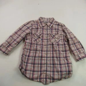 Carhartt Shirt Girls Medium Long Sleeve Button Front 8-10 Pockets - Picture 1 of 10
