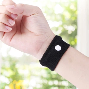 2pcs Morning Sickness Wrist Bands Anti Motion Sickness Wristband (Black) - Picture 1 of 7