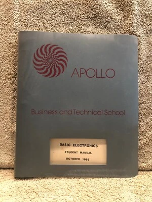 1985 Basic Electronics - Apollo Business & Technical schools Student Manual 6 Wk - Image 1 of 4