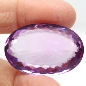 Shola Genuine 40.44 Ct Natural Purple Amethyst Giant Flat Cut Brazil - Picture 1 of 2