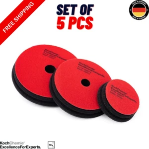 5pcs set Koch Chemie Heavy Cut Foam Pad (Ø75, Ø125, Ø150) (3inch, 5inch, 6inch) - Picture 1 of 4