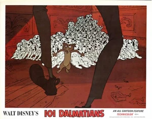 101 Dalmatians Lobby Card Puppies with Sgt Tibbs Disney Film  Animation UF - Picture 1 of 1