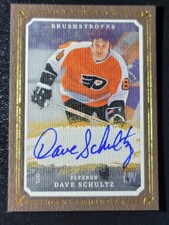Dave Schultz 2008 UD Masterpieces Brushstrokes Brown Auto