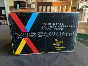 NOS Vintage Viscount CR690 AM-FM Digital Clock Radio Mid Century Beautiful - Picture 1 of 11