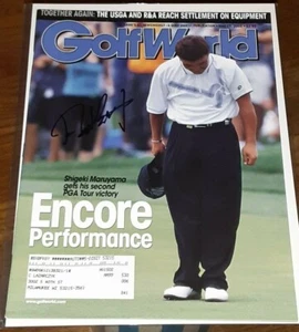Shigeki Maruyama Byron Nelson Champion SIGNED AUTOGRAPHED Golf World Magazine - Foto 1 di 1