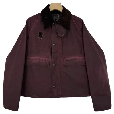 Barbour 24AW SPEY Wax Cotton Short Jacket XL Bordeaux Bulgaria F/S - Image 1 of 4