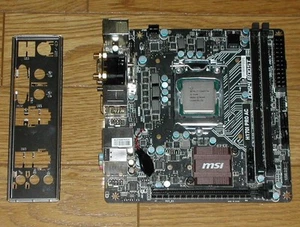 Msi H170I Pro Ac Mini-Itx Motherboard Combo With Cpu Lga 1151 Socket Pc Gaming - Picture 1 of 9