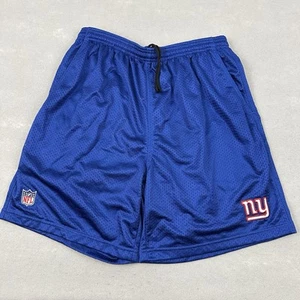 New York Giants Shorts Men Large Blue Solid Reebok On Field NFC Football Pockets - Picture 1 of 7