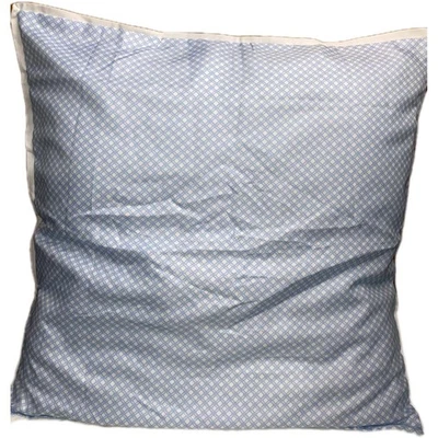 2 fundas de almohada Martha Stewart Euro azul blanco cuadrados 25" x 25" aspecto seda Foto 1 de 4