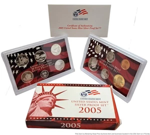 2005 S San Francisco United States Mint Silver Proof Coin Set Box COA - Picture 1 of 7