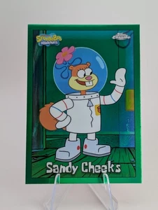 2025 Topps Chrome SpongeBob Sandy Cheeks Kelp Green Exclusive #27 - Bild 1 von 2