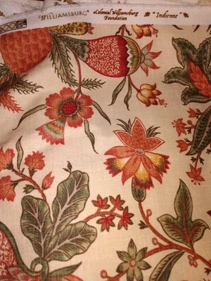 Fabric Colonial Williamsburg “Indienne” Exotic Chintz  By The Yard Re-enacting - Image 1 of 4