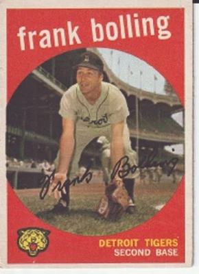 1959 Topps Baseball #280 Frank Bolling Foto 1 de 2