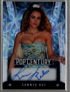2025 Leaf Pop Century Metal Kaleidoscope Silver #BASR1 Sommer Ray Auto /5 - Picture 1 of 1