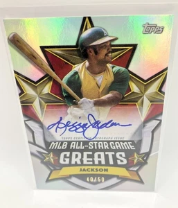 2025 Topps All Star Game Greats Auto Foil #ASGGA-RJ Reggie Jackson 40/50 - Picture 1 of 2