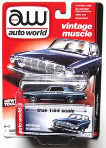 AUTO WORLD PREMIUM SERIES R4 VINTAGE MUSCLE 1963 DODGE POLARA #1 A - Bild 1 von 7