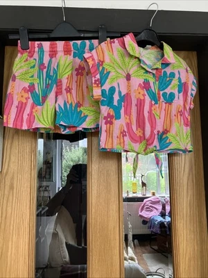 TU Kids Girls Age 7 Linen Blend Shorts/top - Image 1 of 4