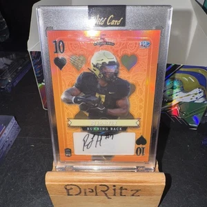 2024 Wild Card 5 Card Draw RJ Harvey 10 Club Orange Mojo Auto #2/5 - Picture 1 of 3
