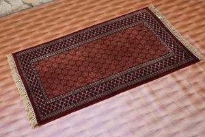 Wool Carpet Hand Knotted 2.6x4 Red Color Oriental Bedroom Traditional Rug - Picture 1 of 6