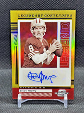Steve Young 2021 Panini Contenders Optic Legendary Contenders Auto Gold /5 49ers