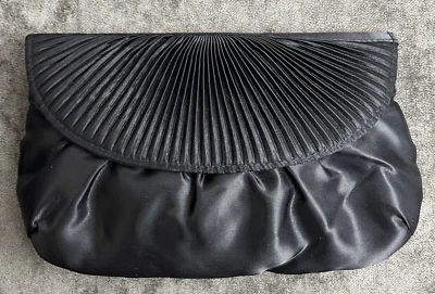 Атлас, вентилятор мотив, вечерняя сумка, клатч/наплечная сумка - Изображение 1 из 4