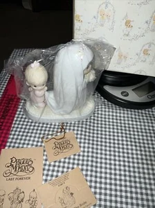 Precious Moments God Bless The Bride 1982 Wedding  Signed Brand New In Box - Picture 1 of 13