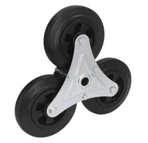 (x1) Single Stair Climbing Wheel Replacement Heavy Duty 6in Rubber Climber - Picture 1 of 10