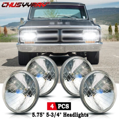 Faros redondos 4X 5,75" 5-3/4" para camioneta GMC C15/C1500 1961-1972 C2500 Foto 1 de 4
