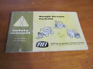 Fiel Geländestapler 1985 Sicherheitshandbuch - Bild 1 von 8