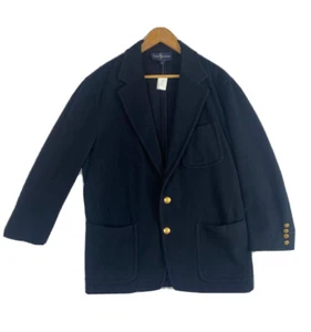 Ralph Lauren Blue Label Wool Cashmere Blend Suit Coat Jacket 2 button SZ Unknown - Foto 1 di 11