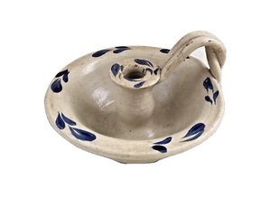 Williamsburg Keramik Steinwaren Kerzenhalter handgeworfen Studio Art - signiert - Bild 1 von 9