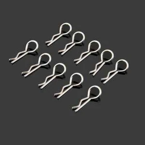  1/10 RC - CLIP COPPIGLIE FERMI PER CARROZZERIA - SET 10 PZ - NUOVI !! - Foto 1 di 2