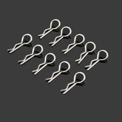  1/10 RC - CLIP COPPIGLIE FERMI PER CARROZZERIA - SET 10 PZ - NUOVI !! - Immagine 1 di 2