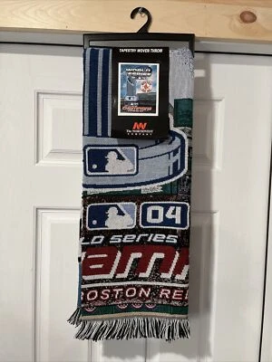 Boston Red Sox 2004 World Series Champions Woven Afghan Throw BB53 - Image 1 of 4