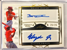 2022 Leaf Trinity Brady House Elijah Green Dual Gold Autograph - 25/25