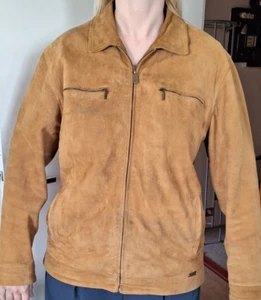 camel active Herren Wildlederjacke Ziegenleder Gr.50 hellbraun butterweich - Bild 1 von 10