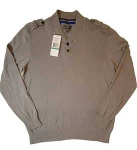 Kenneth Cole Reaction Top Women's Large Long Sleeve V-Neck Grey New With Tags - Picture 1 of 12
