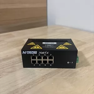 N-TRON 708TX Managed Industrial Ethernet Switch 8-PORT 10-30V 0.25A NTRON - Picture 1 of 6