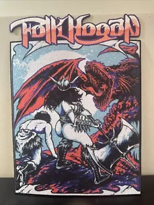 Folk Hogan großer Bügelbild Aufnäher 11” x 15” Band Musik Künstler - Bild 1 von 8